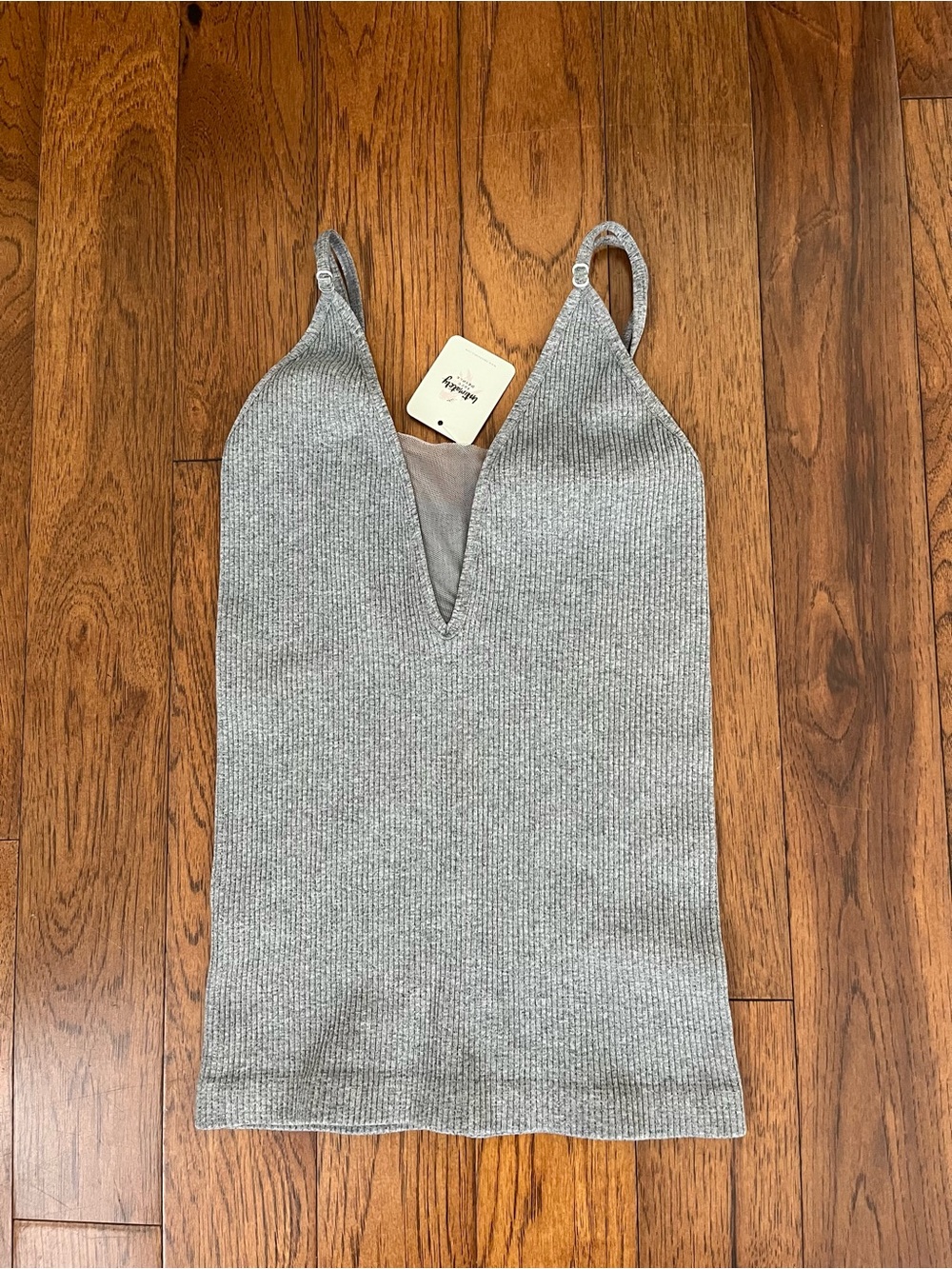 NWT! Free People Intimately V Neck Ribbed Brami size XS/S
